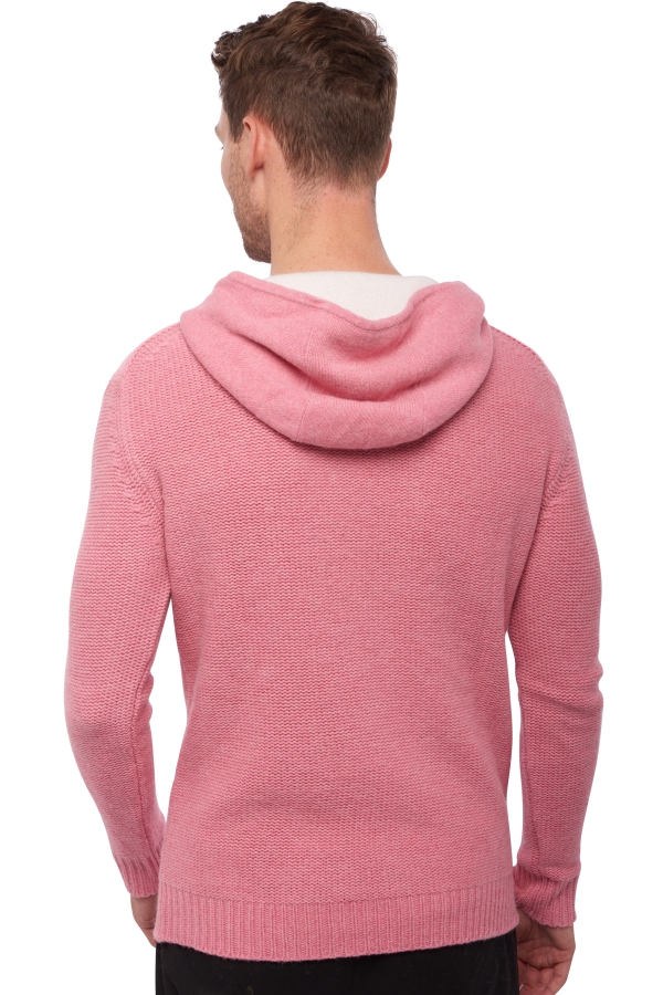 Yak uomo cappuccio e zip conor pink bianco naturale xs