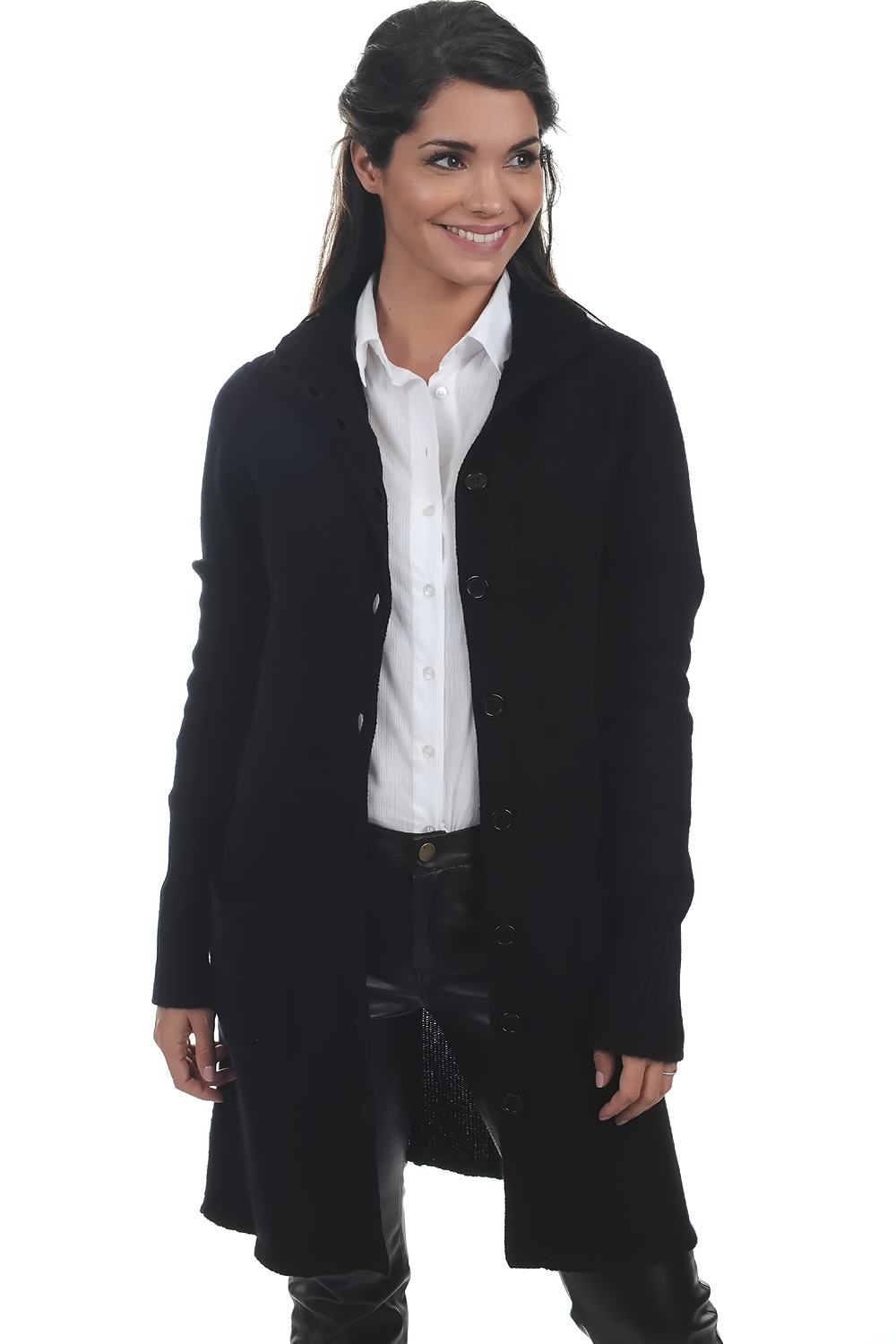 Cashmere cashmere donna cardigan adelphia nero l