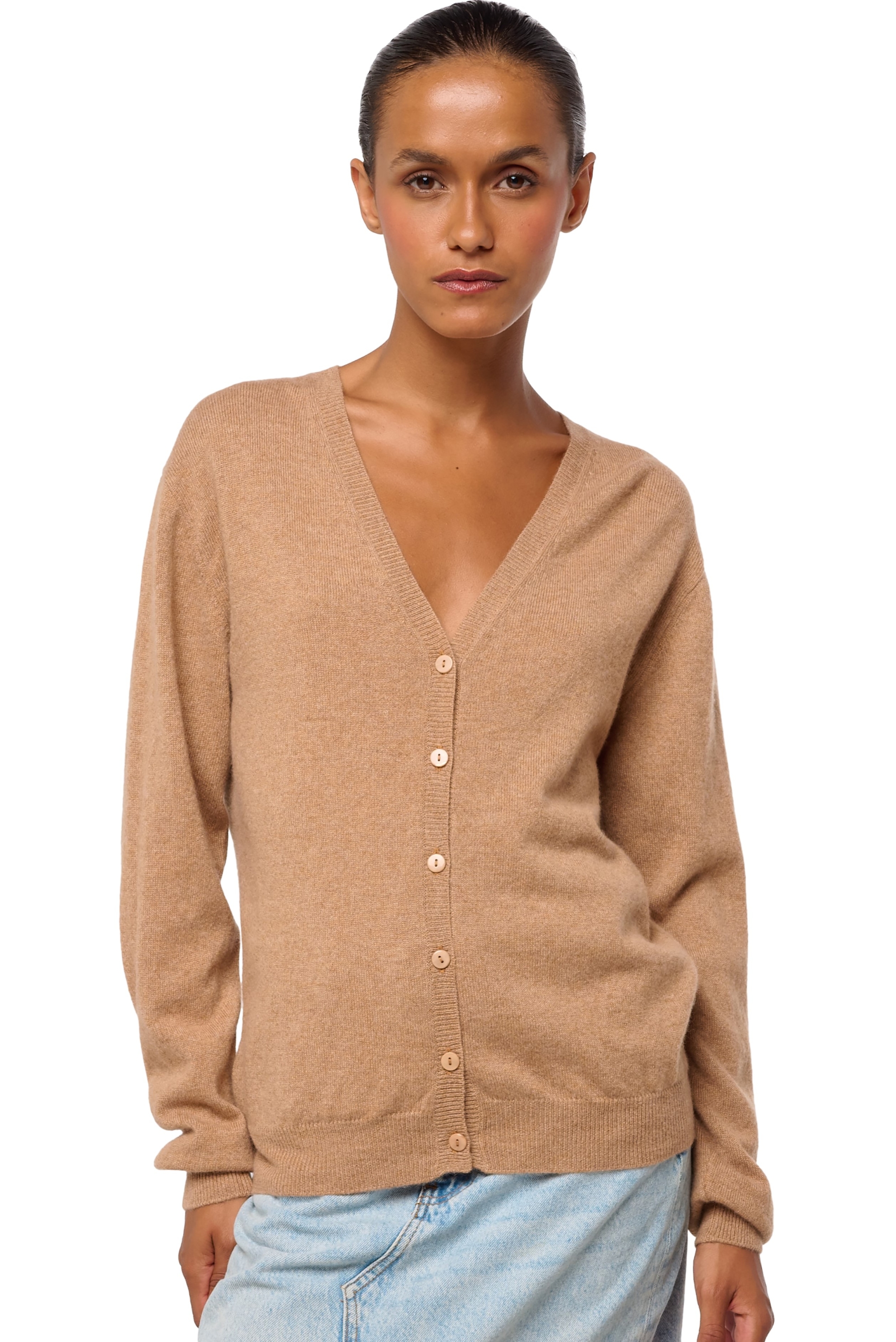 Cashmere cashmere donna cardigan taline first african camel m