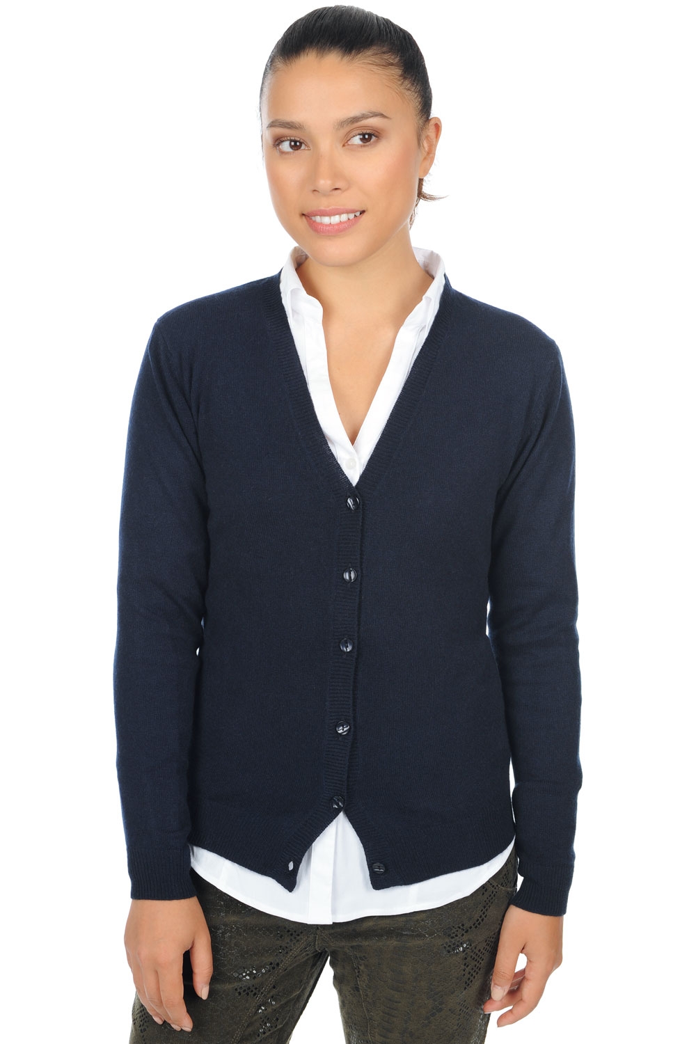 Cashmere cashmere donna cardigan taline first blu notte xs