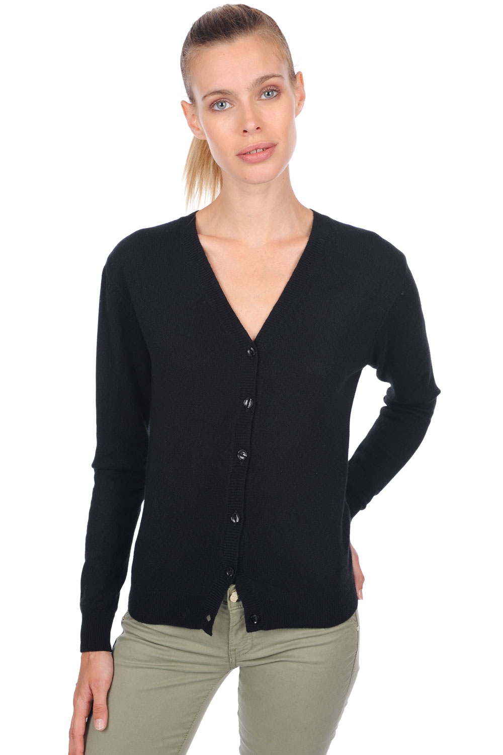 Cashmere cashmere donna cardigan taline first nero xs