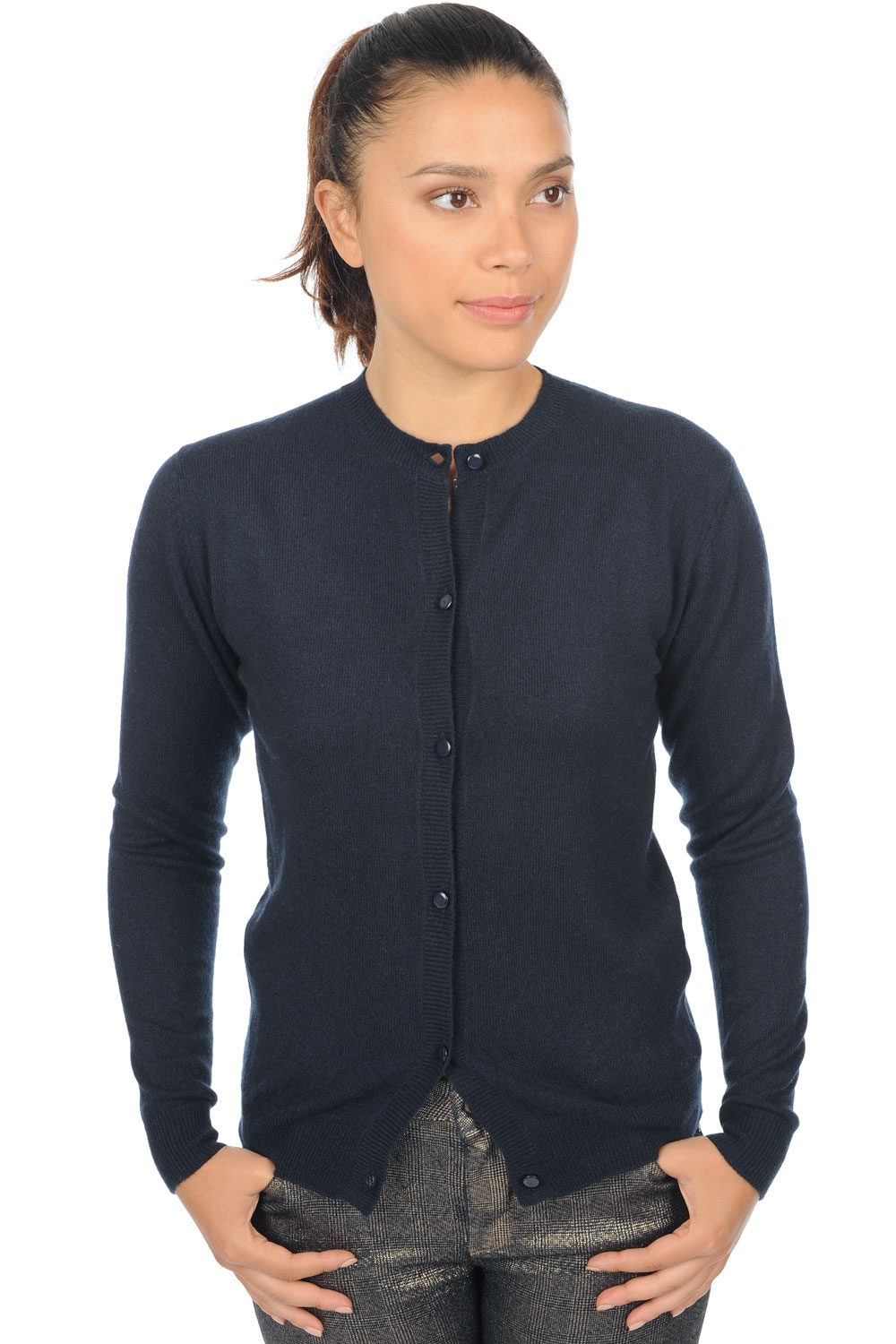 Cashmere cashmere donna cardigan tyra first blu notte l