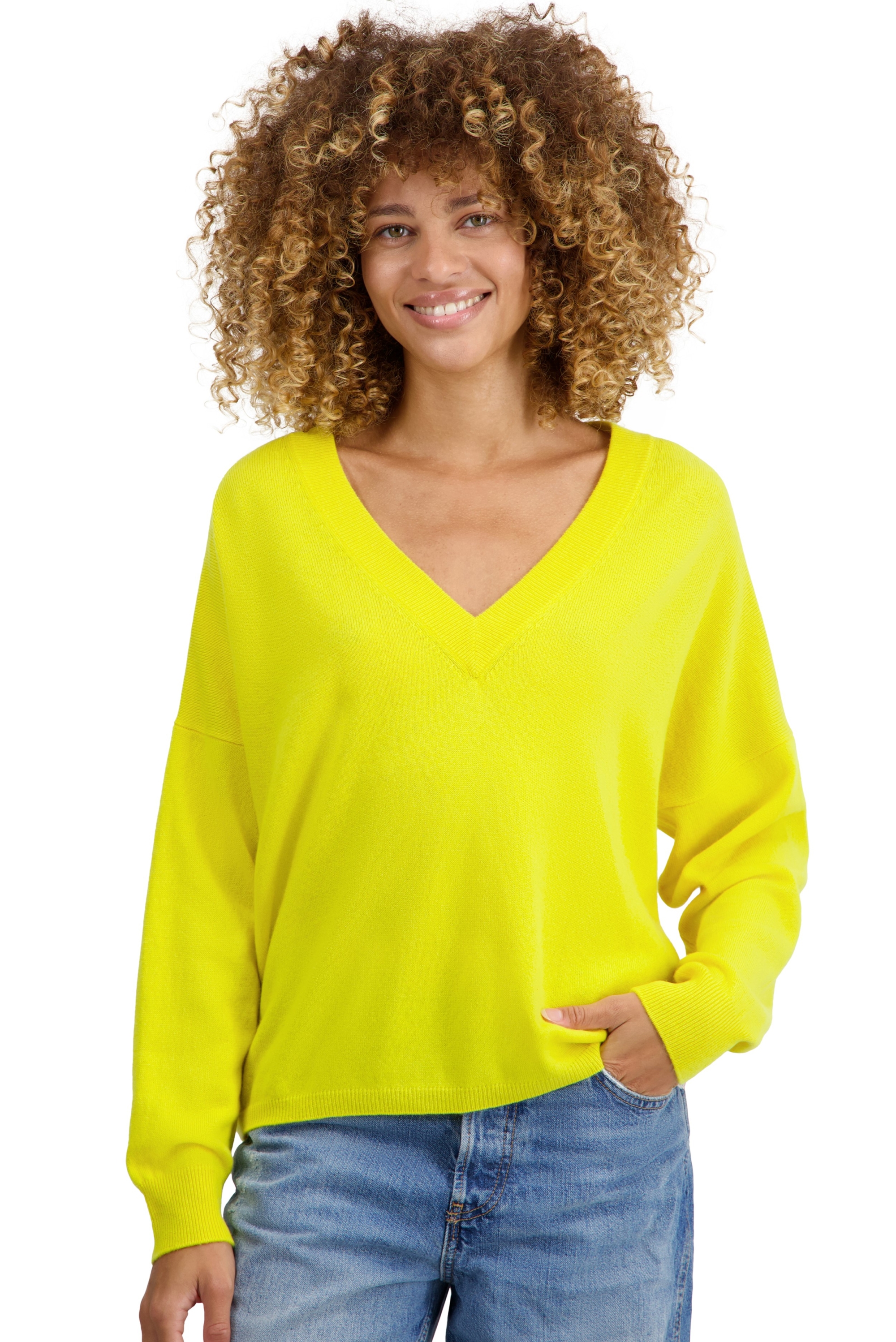 Cashmere cashmere donna collezione primavera estate theia jaune citric 3xl