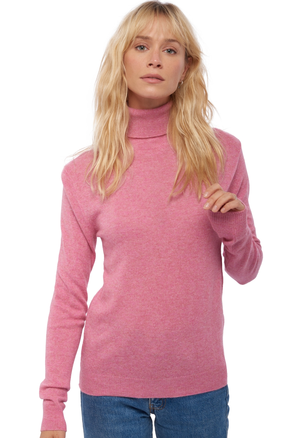 Cashmere cashmere donna essenziali low cost tale first carnation pink m