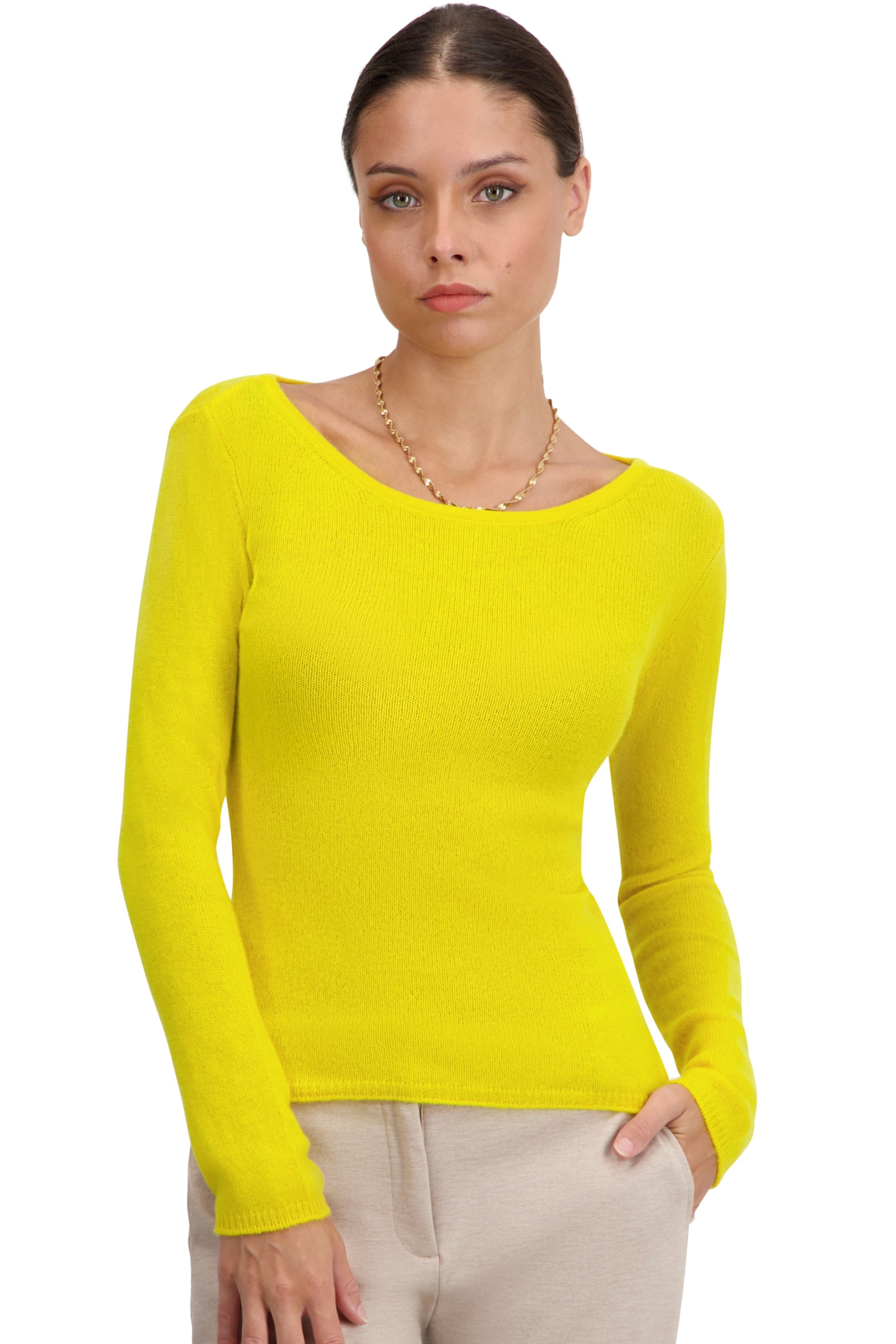 Cashmere cashmere donna girocollo caleen tournesol 