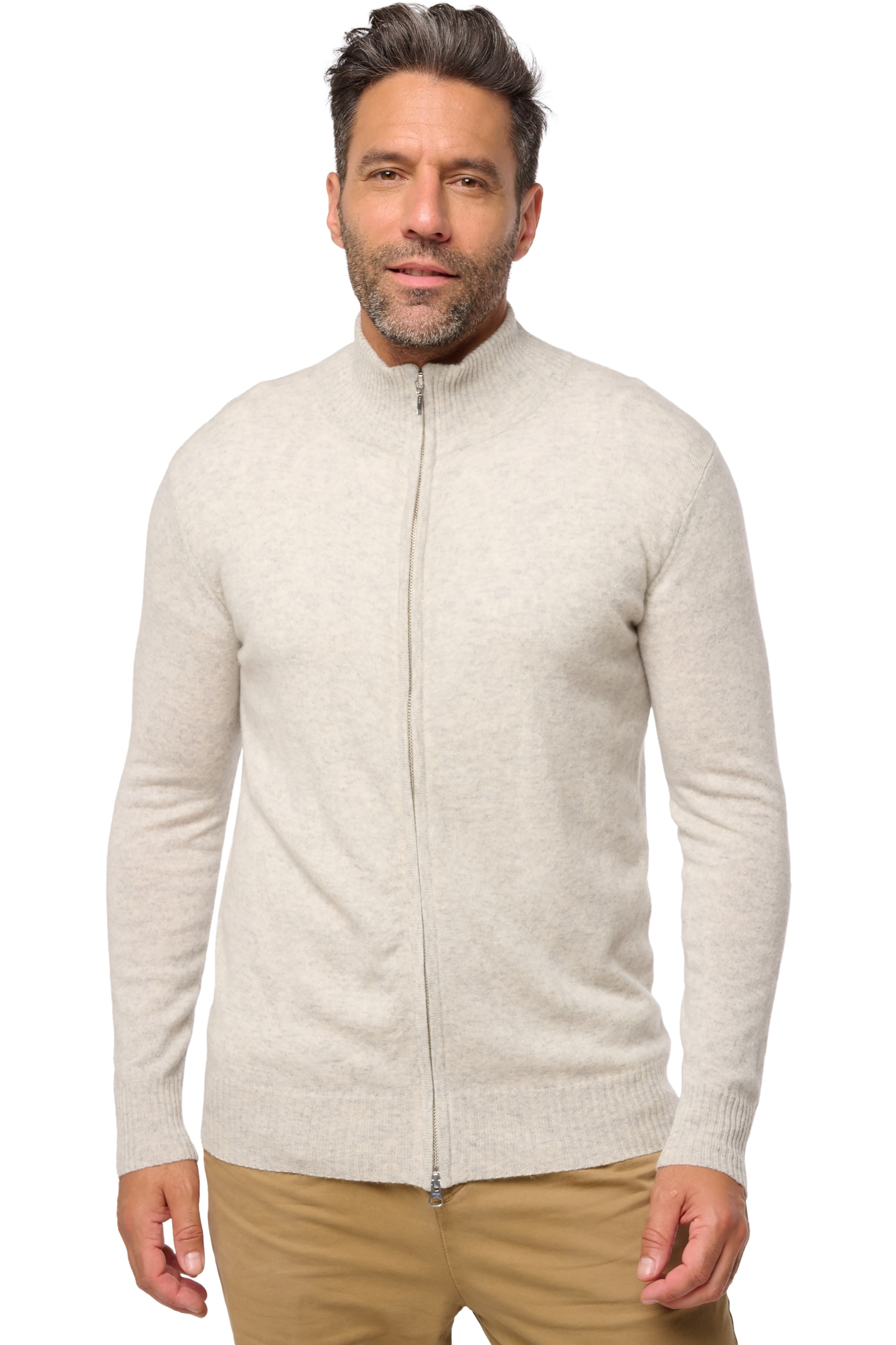 Cashmere uomo cappuccio e zip thobias first blizard l