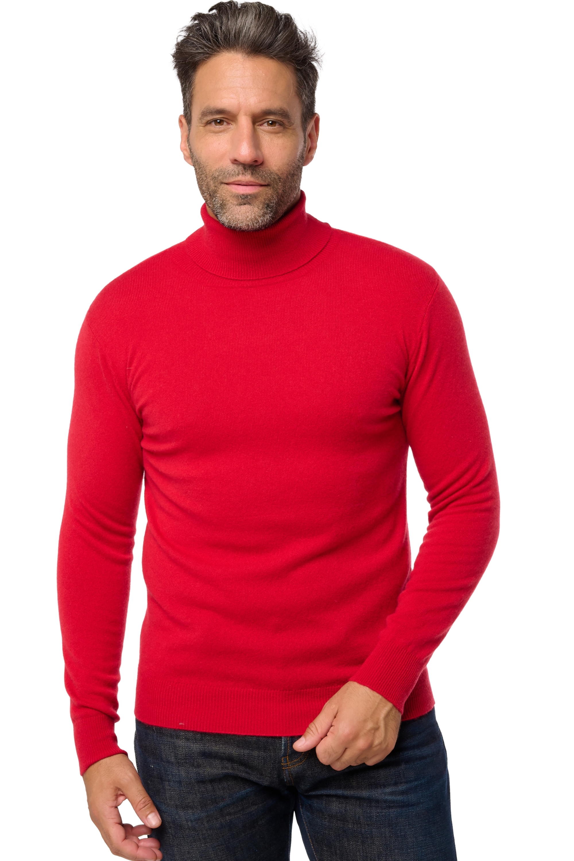 Cashmere uomo collo alto tarry first deep red 2xl