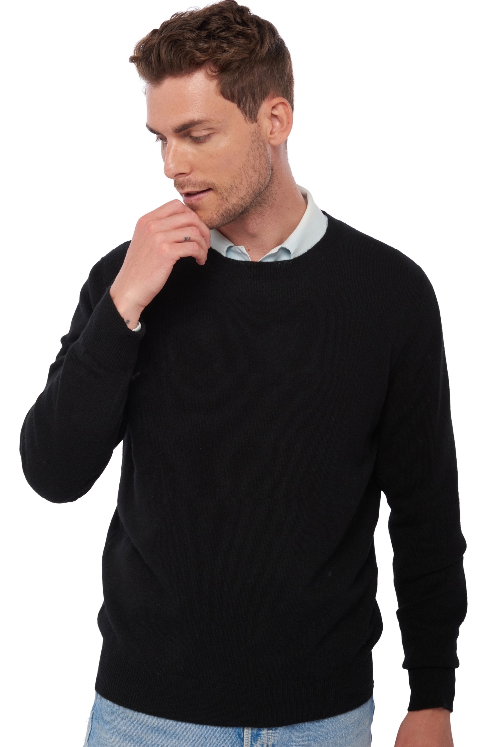 Cashmere uomo essenziali low cost tao first nero s