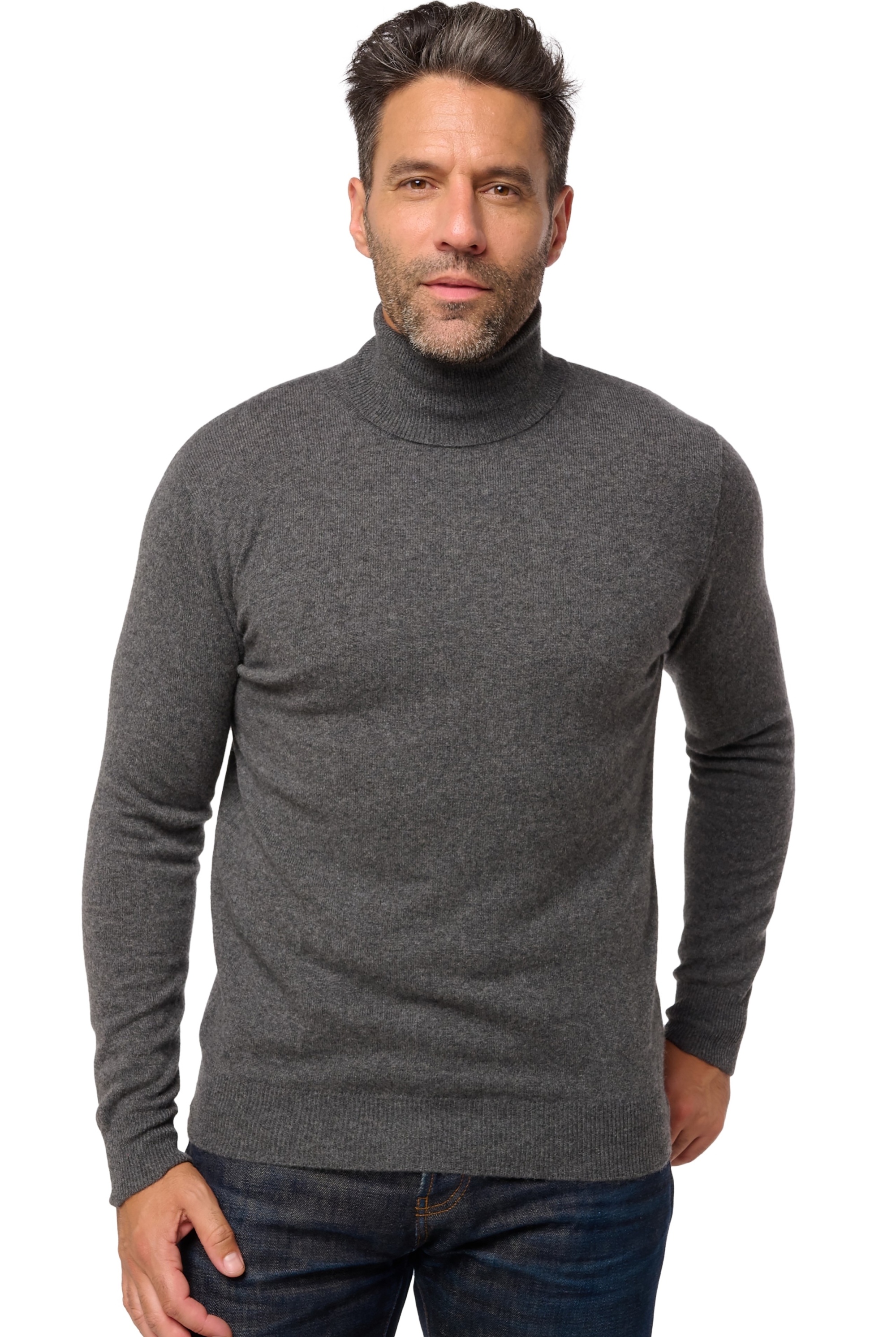 Cashmere uomo essenziali low cost tarry first dark grey 2xl