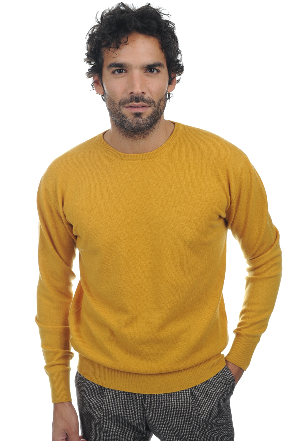 Cashmere uomo keaton senape xs