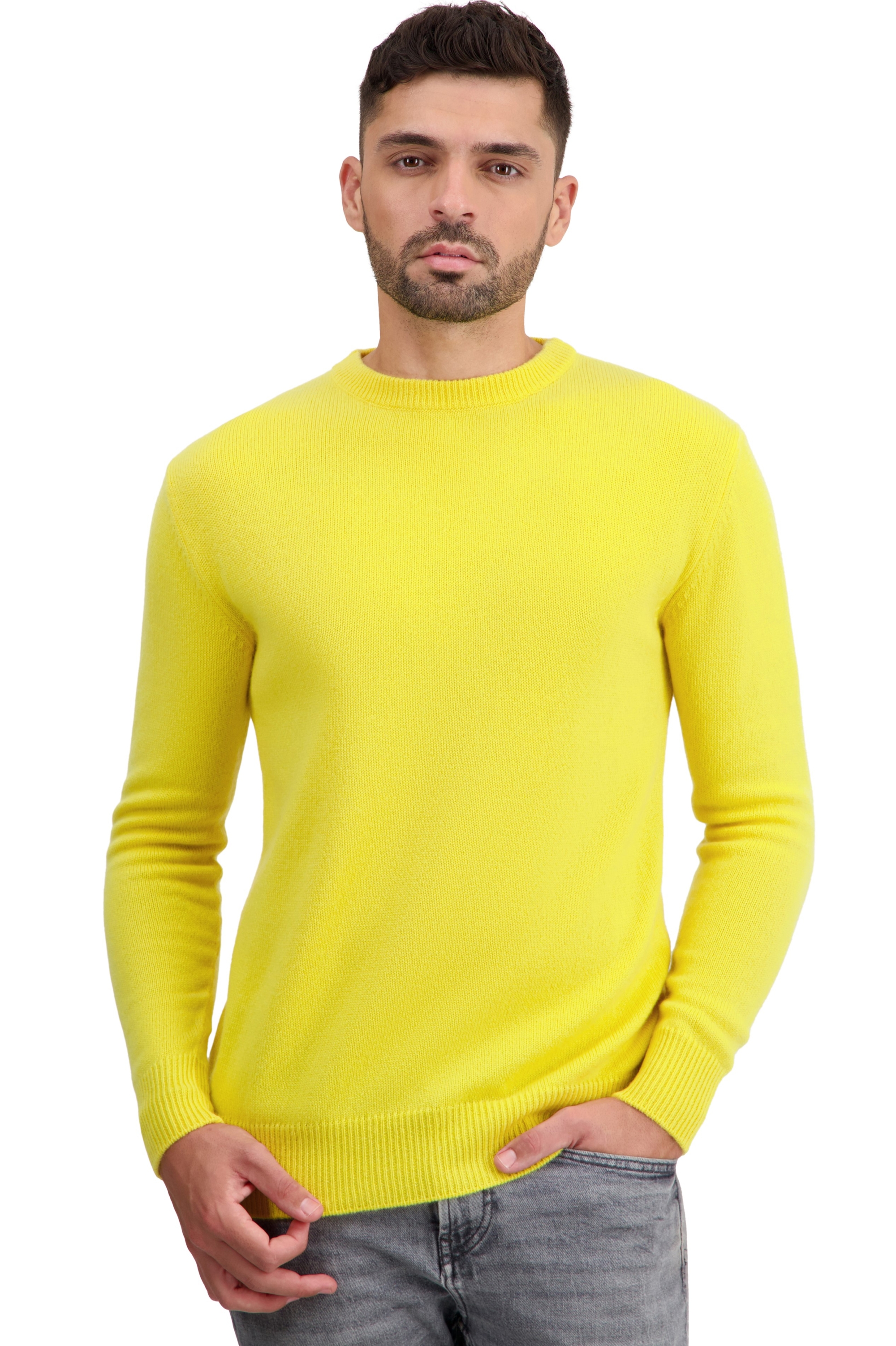 Cashmere uomo maglioni in filato grosso touraine first daffodil s