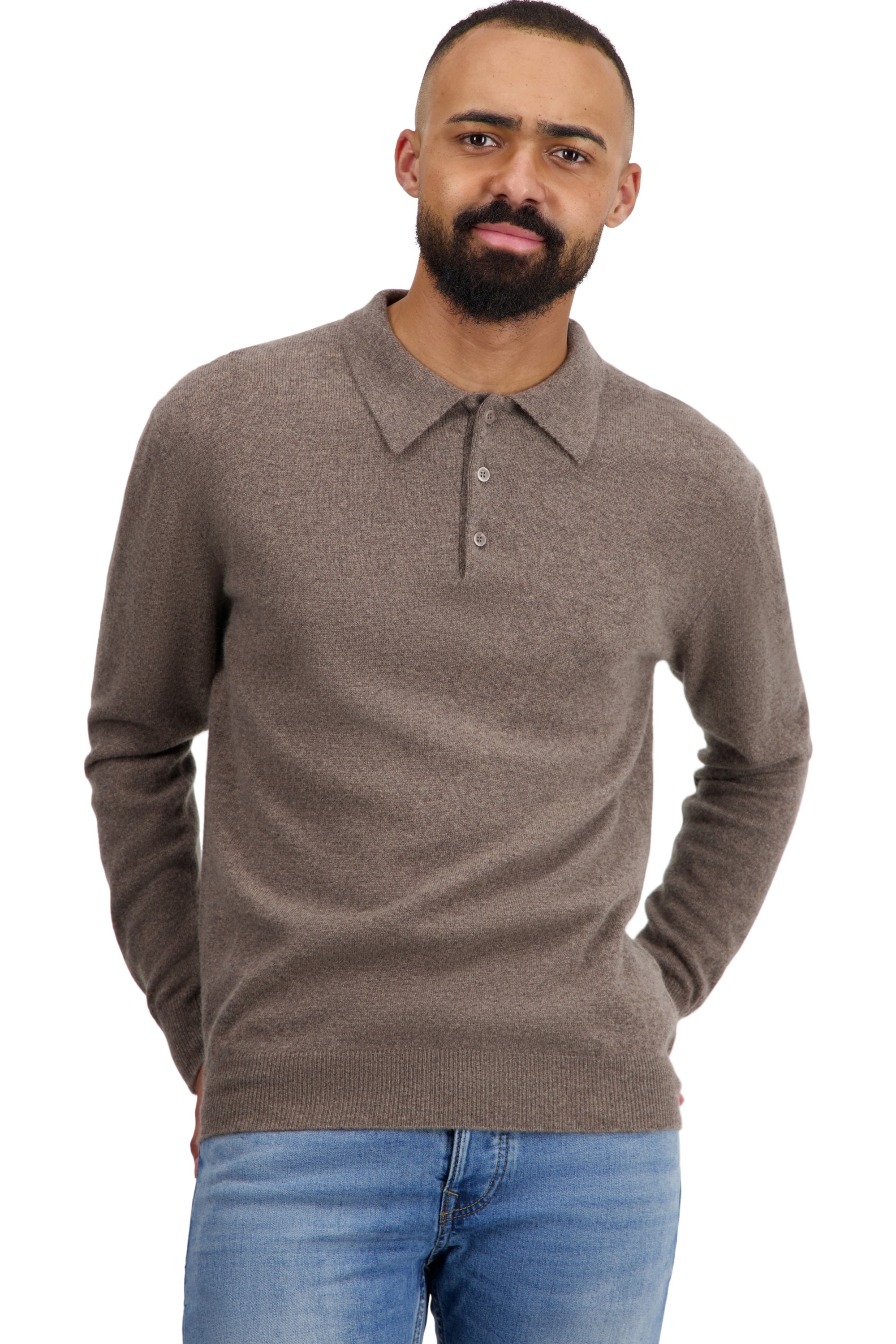 Cashmere uomo polo tarn first otter 2xl